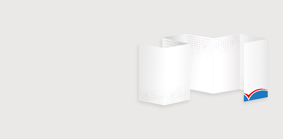 Flyer mit Dreifachparallelfalz online drucken lassen – kompakter Werbeflyer mit paralleler Falzung